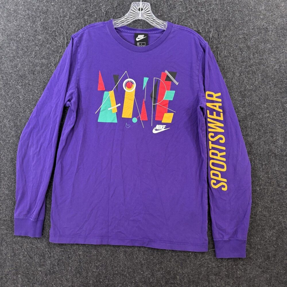 Nike Game Changer Shirt Men's Medium Purple Sportswear Graphic Tee CQ7170-547